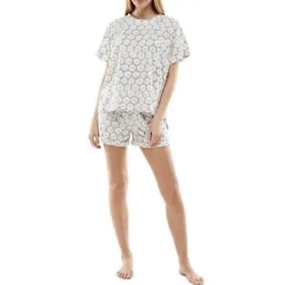 Roudelain Women's XLarge Terry Cloth 2-Piece Lounge Set Shorts Pajama Set Soft